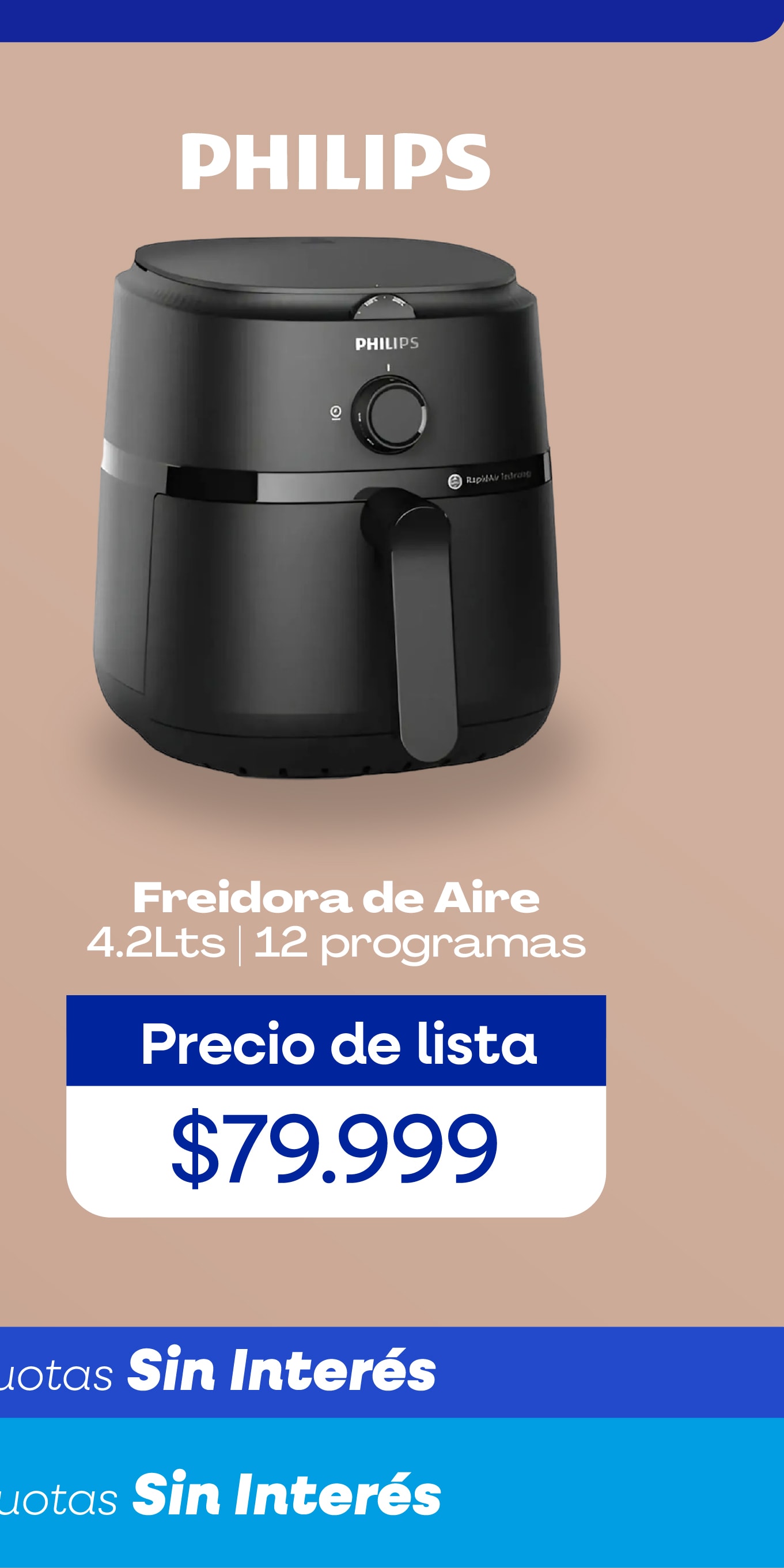 SMARTLIFEFreidora de Aire 5Lts | Temporizador | 3 modos66% OFF $189.999$64.999Banco Provincia BNA NX 9 CuotasCrédito Authogar 6 Cuotas